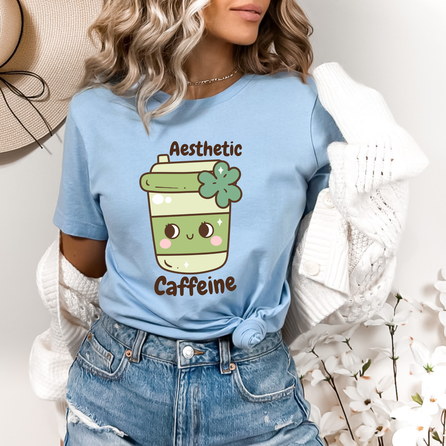 Aesthetic Caffeine Matcha Green Tea T-Shirt