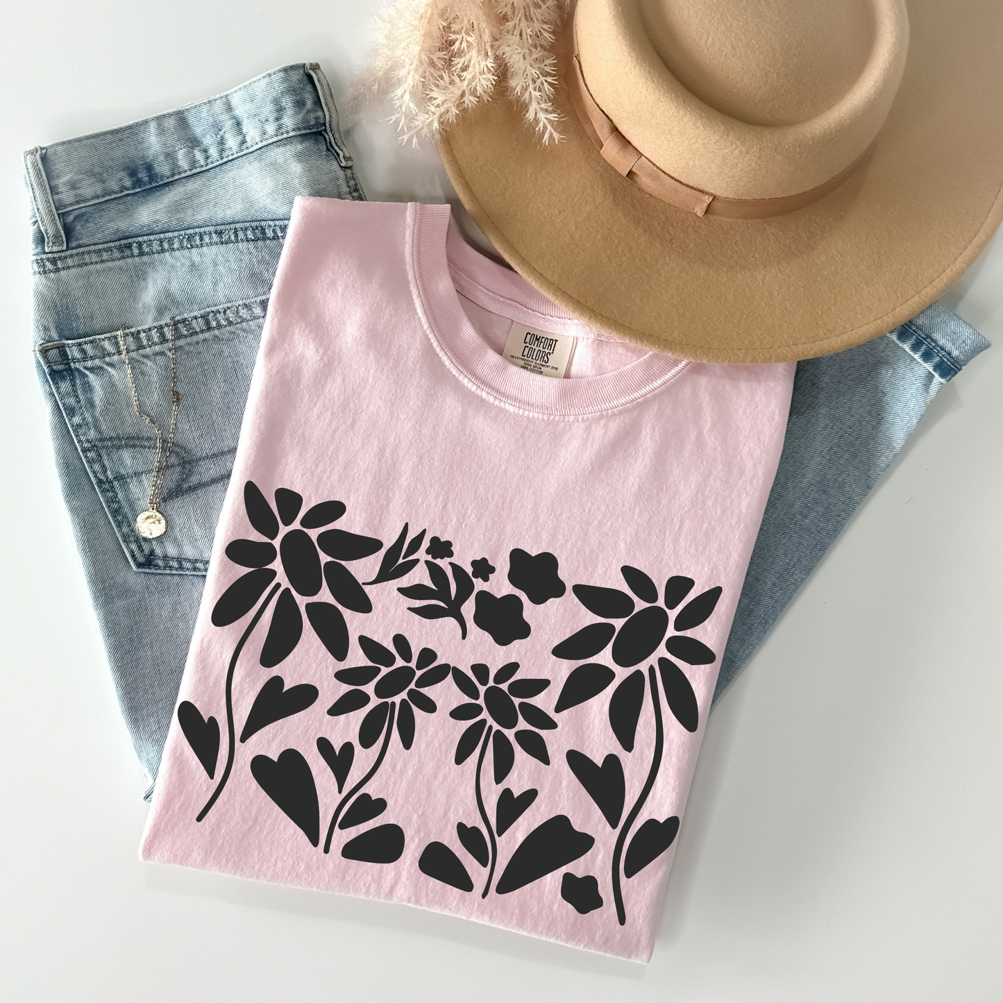Abstract Flower Art T-Shirt
