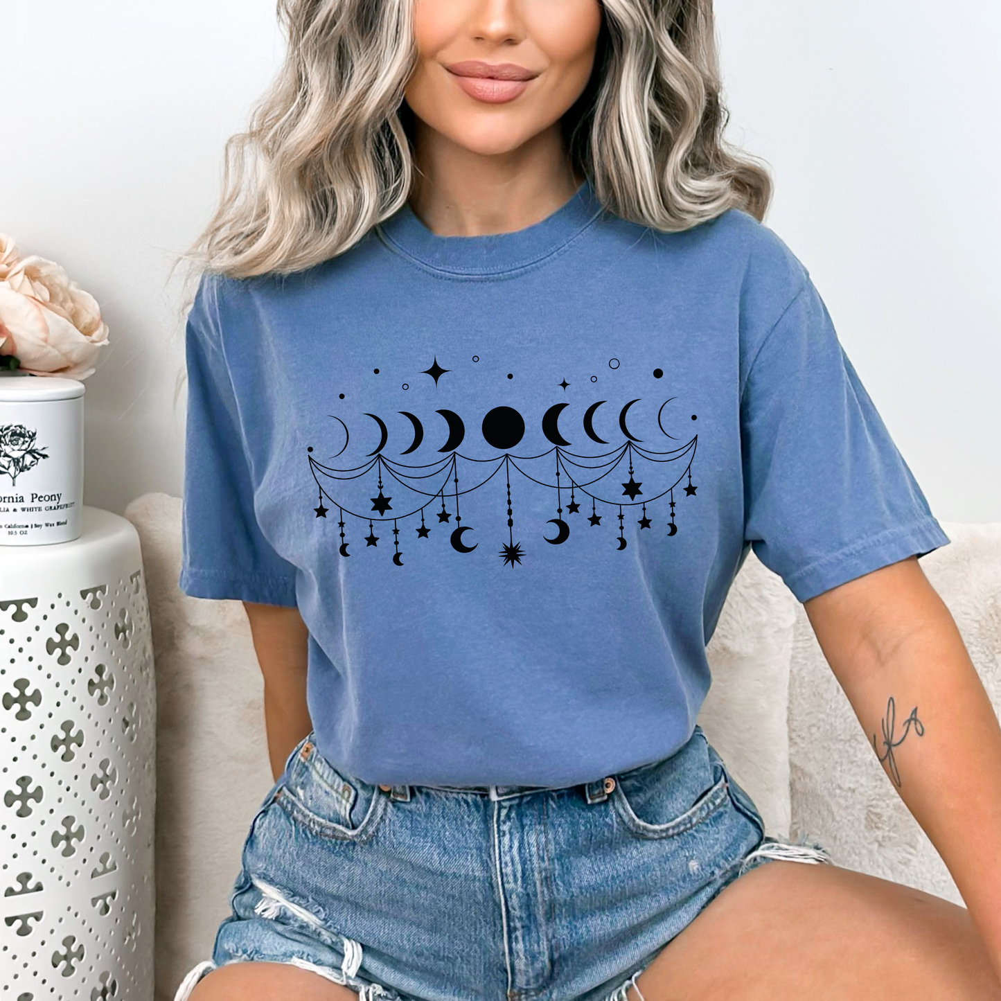 Boho Moon Phases T-Shirt