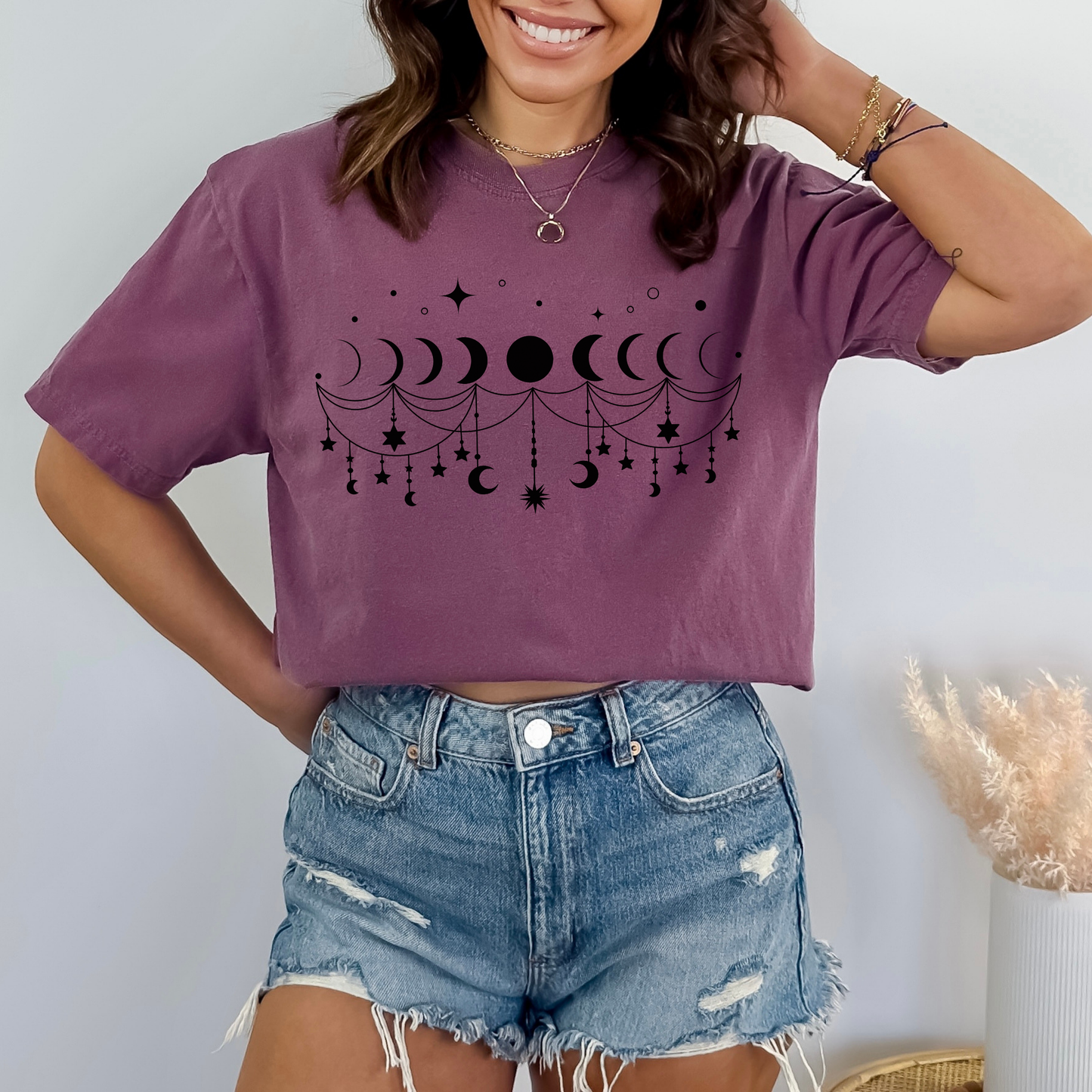 Boho Moon Phases T-Shirt