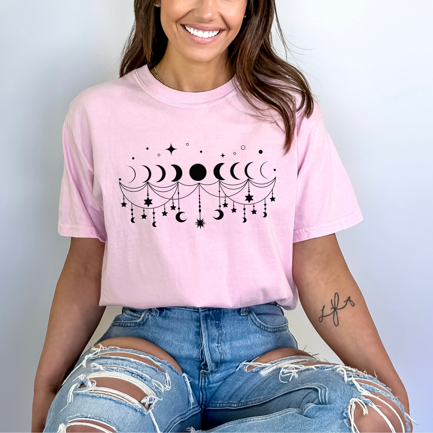 Boho Moon Phases T-Shirt