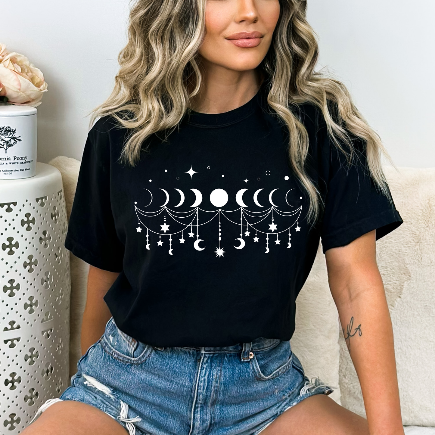 Boho Moon Phases T-Shirt