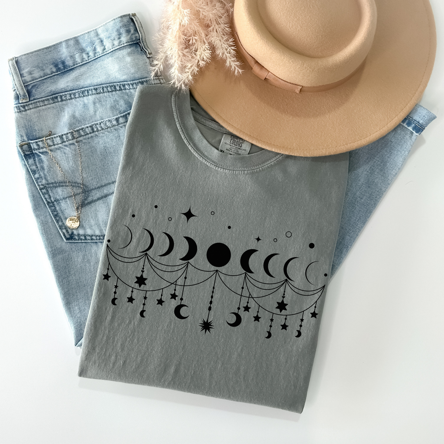 Boho Moon Phases T-Shirt