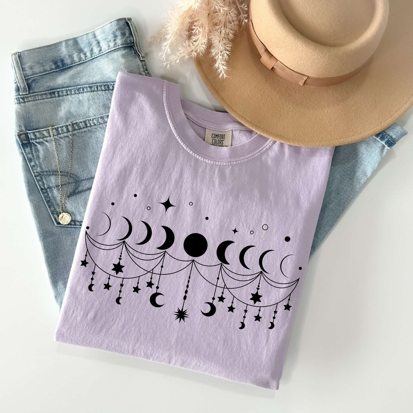 Boho Moon Phases T-Shirt