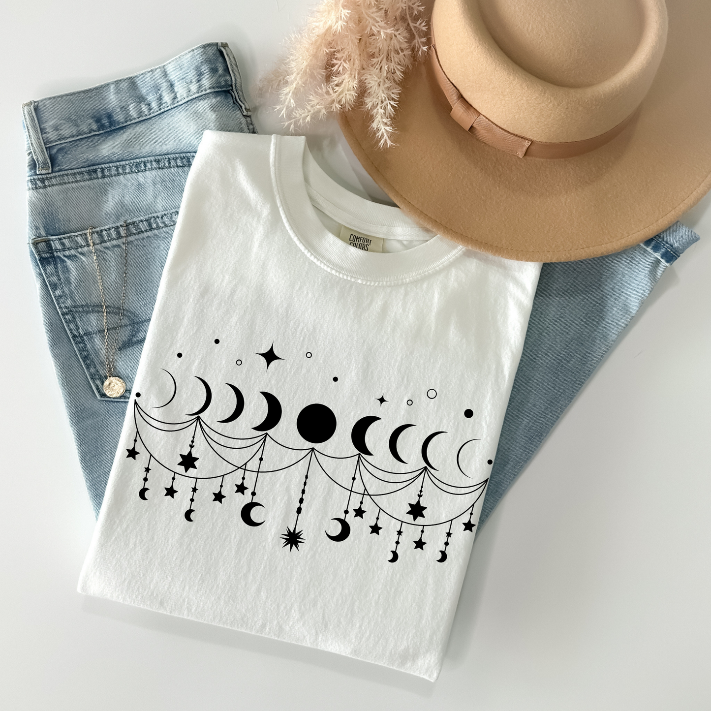 Boho Moon Phases T-Shirt