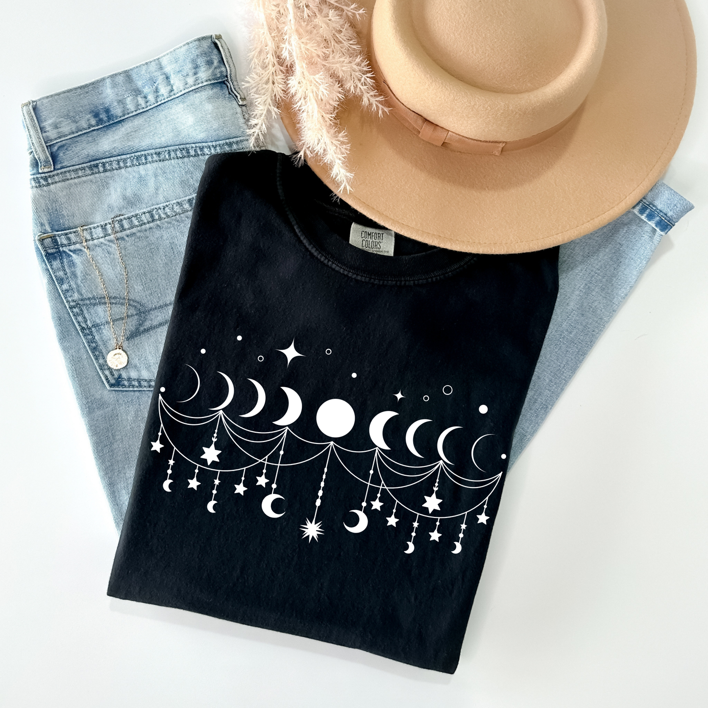 Boho Moon Phases T-Shirt