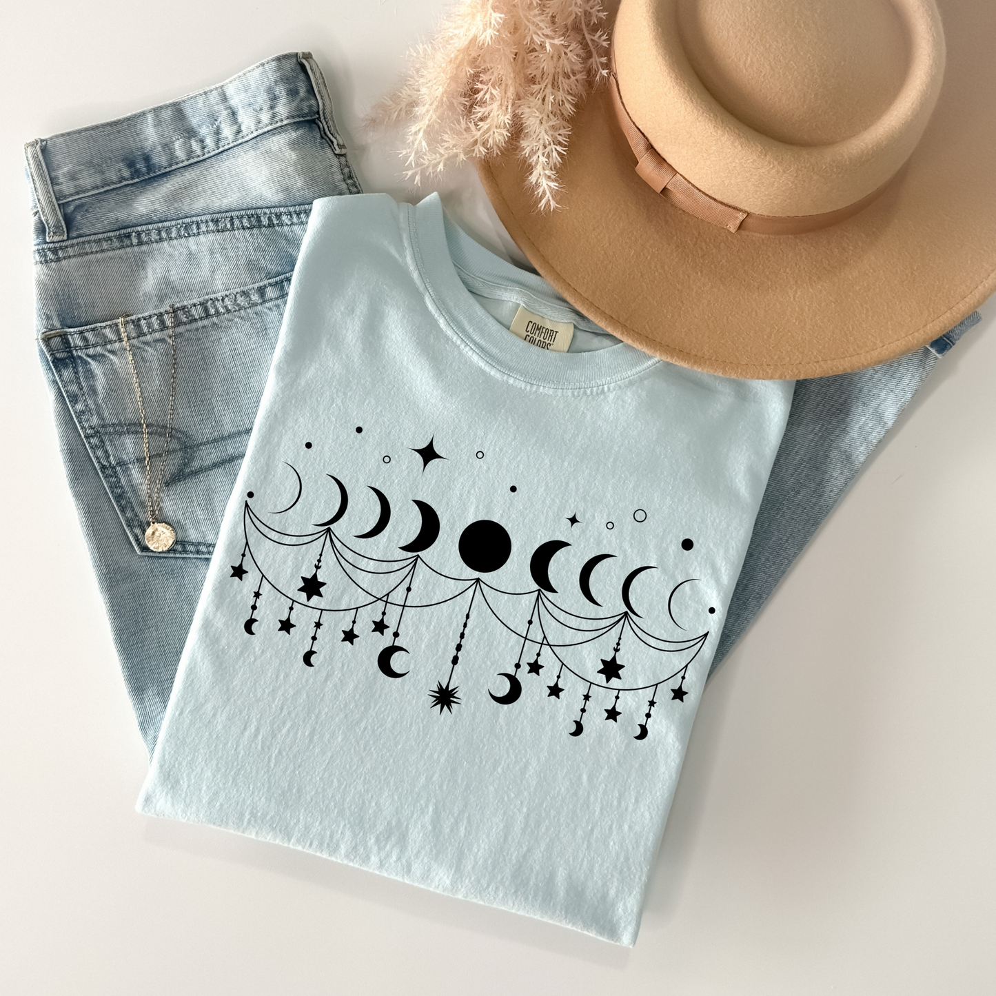 Boho Moon Phases T-Shirt
