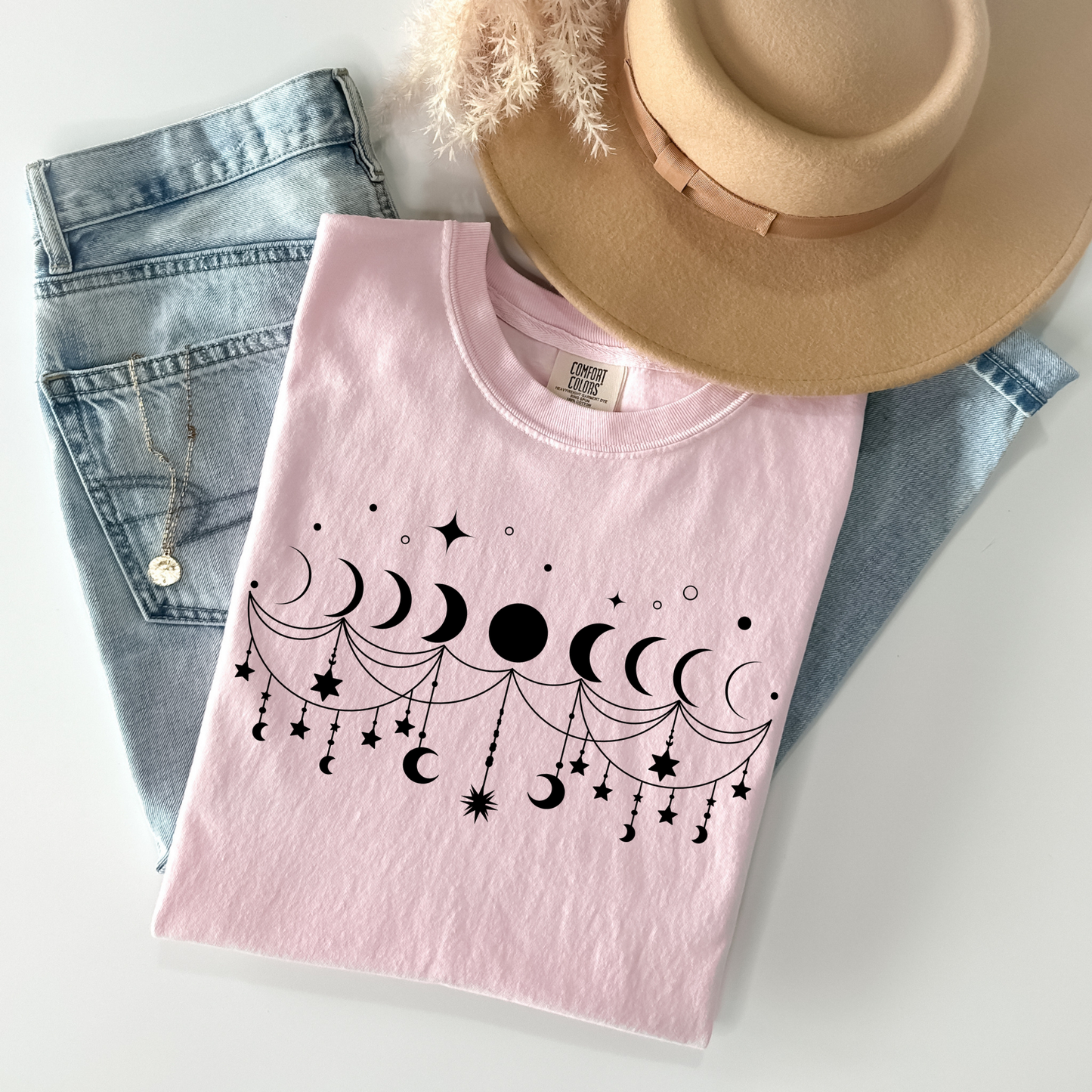 Boho Moon Phases T-Shirt