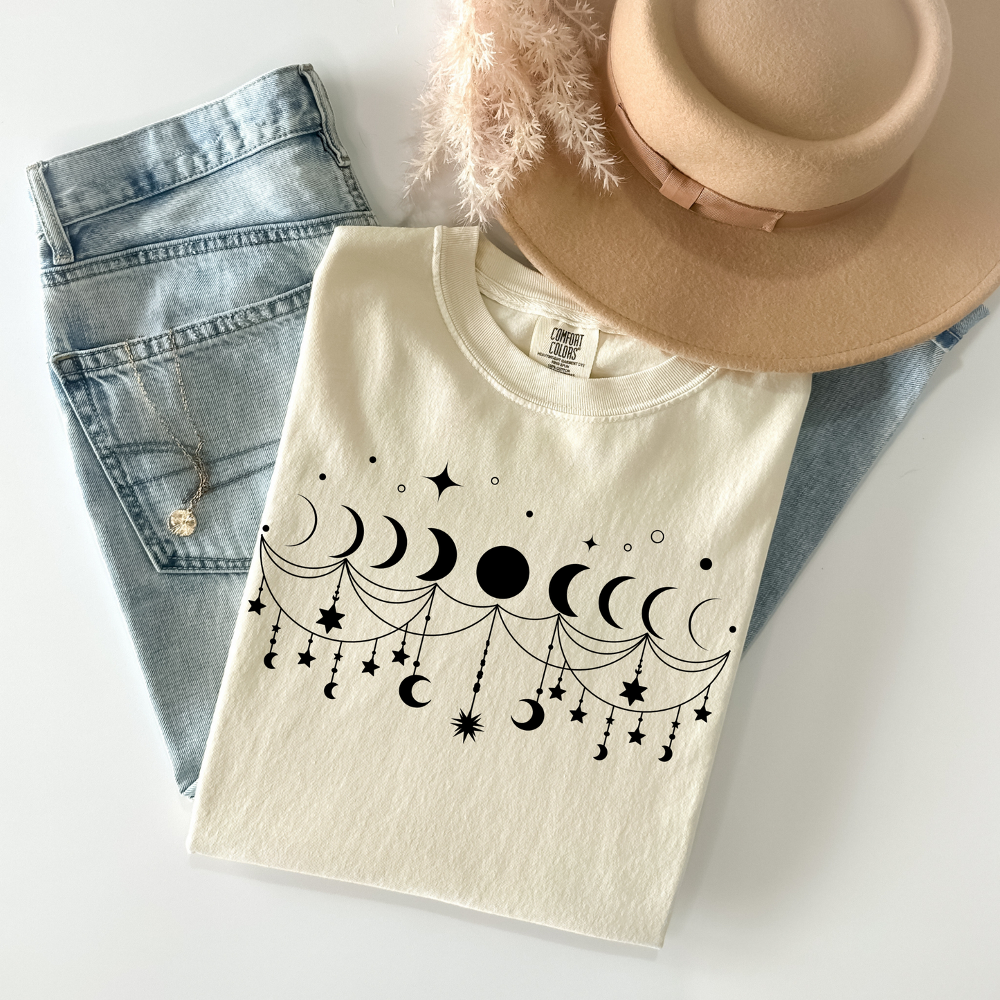Boho Moon Phases T-Shirt