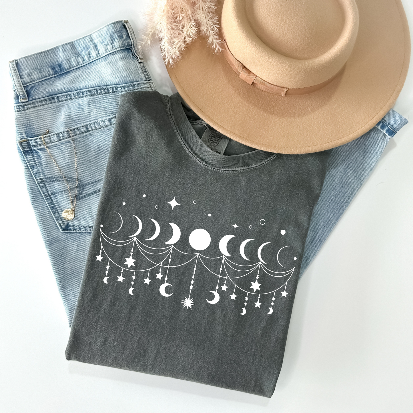 Boho Moon Phases T-Shirt