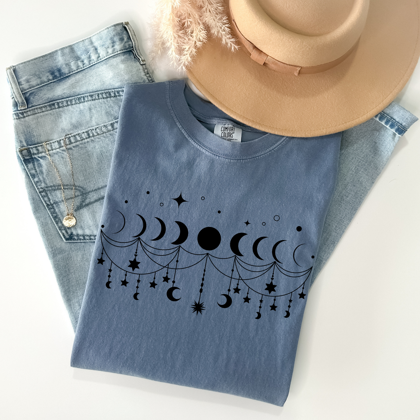 Boho Moon Phases T-Shirt