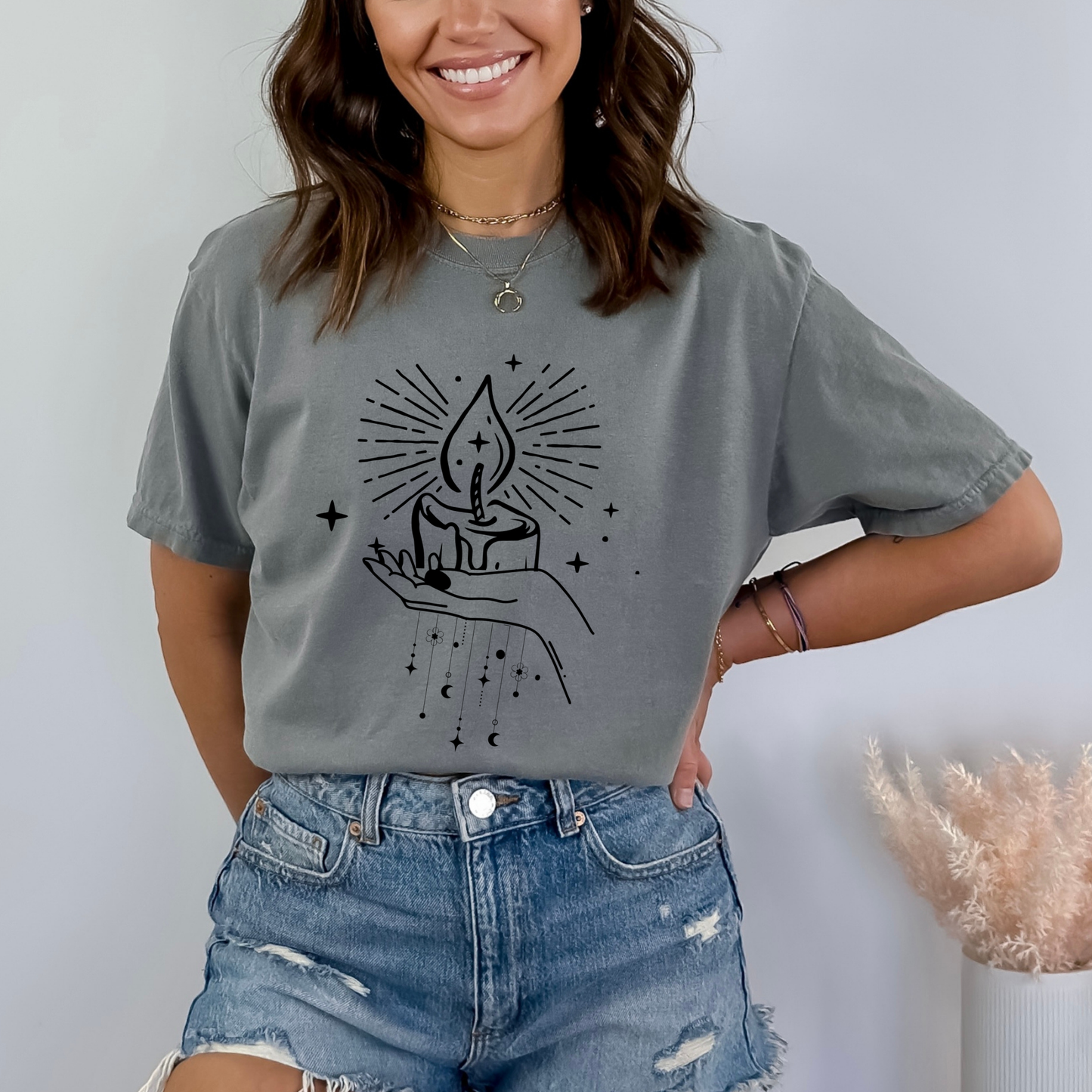 Mystical Candle Moon T-Shirt