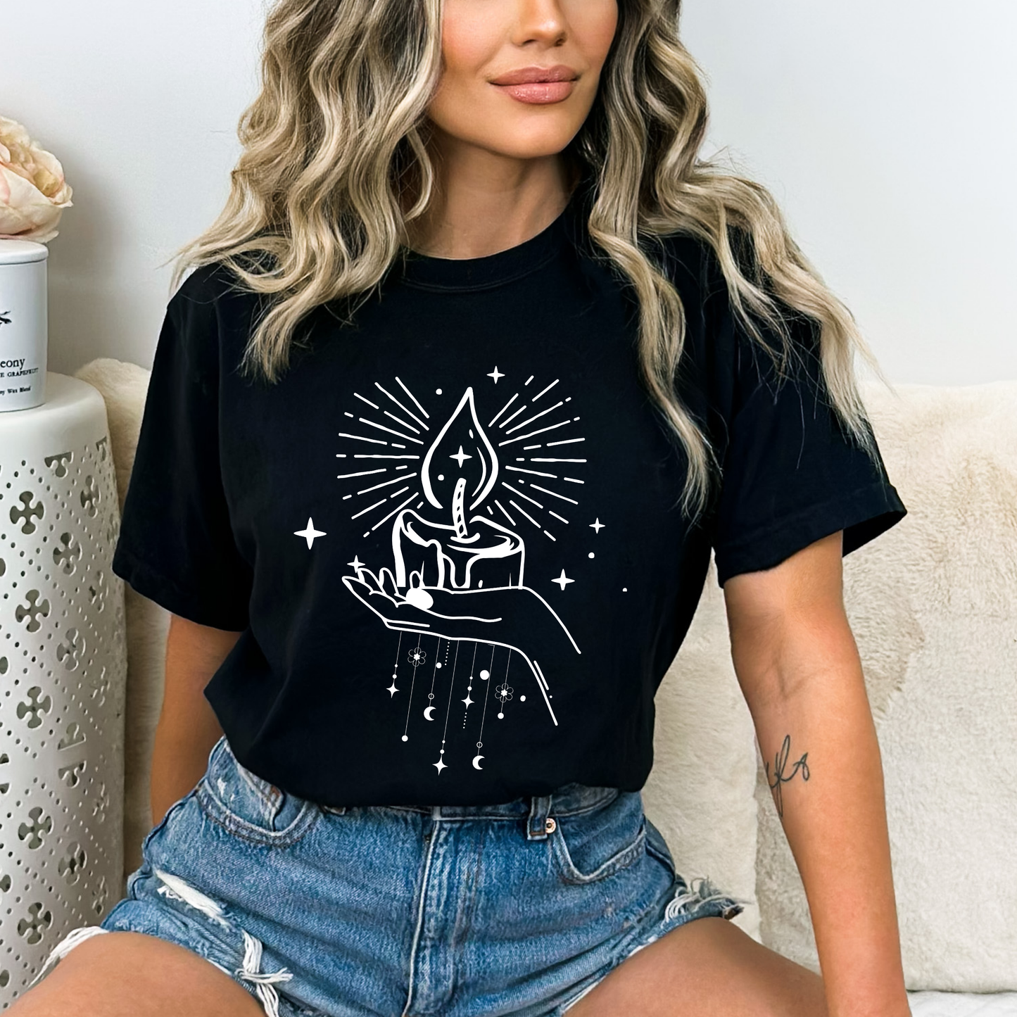 Mystical Candle Moon T-Shirt