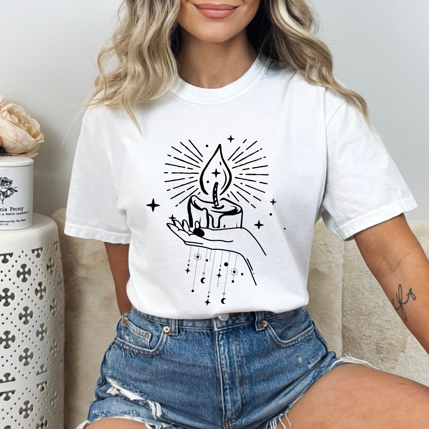 Mystical Candle Moon T-Shirt