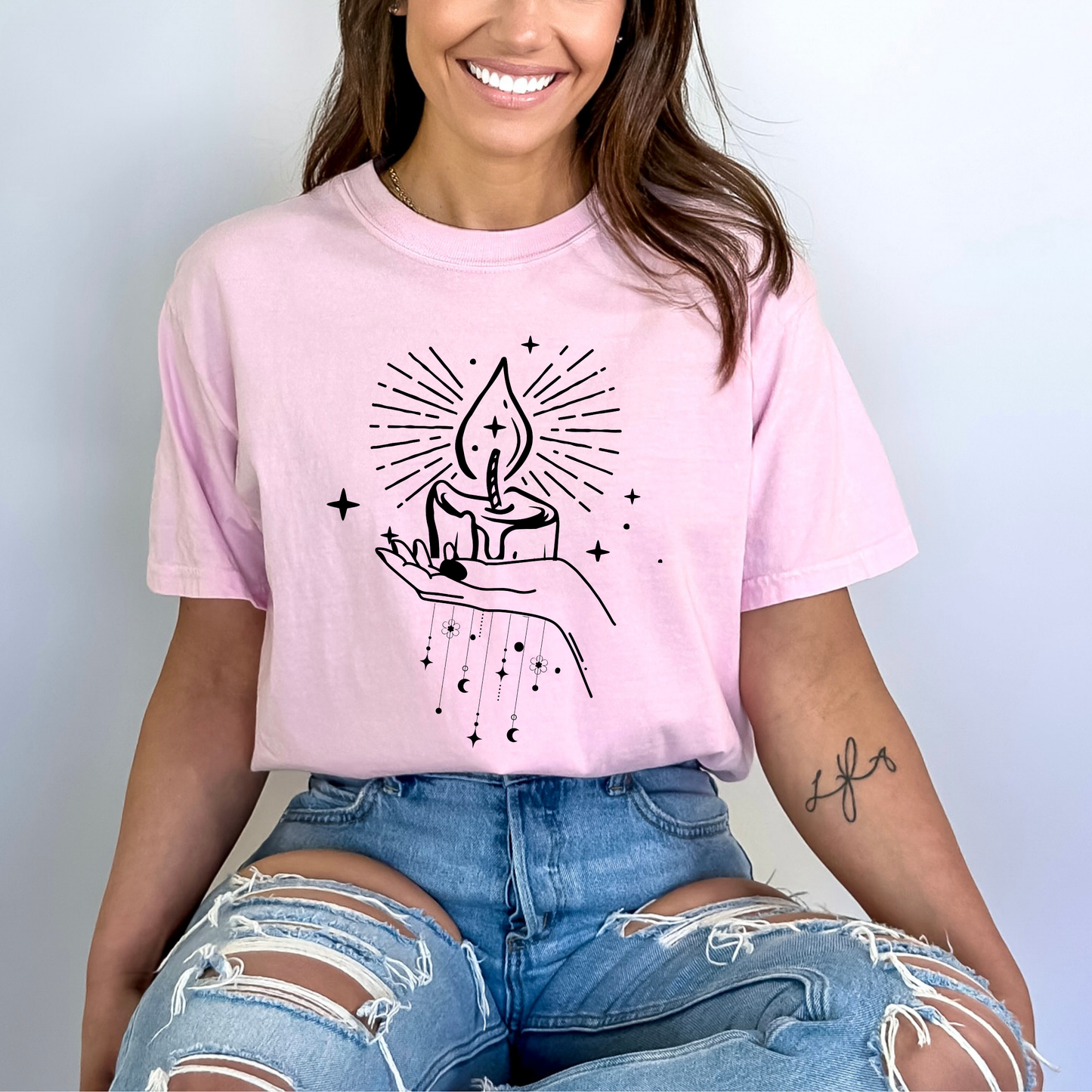 Mystical Candle Moon T-Shirt