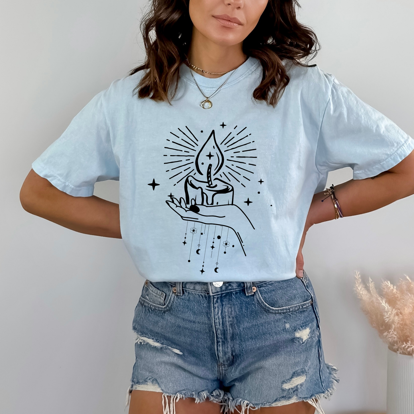Mystical Candle Moon T-Shirt