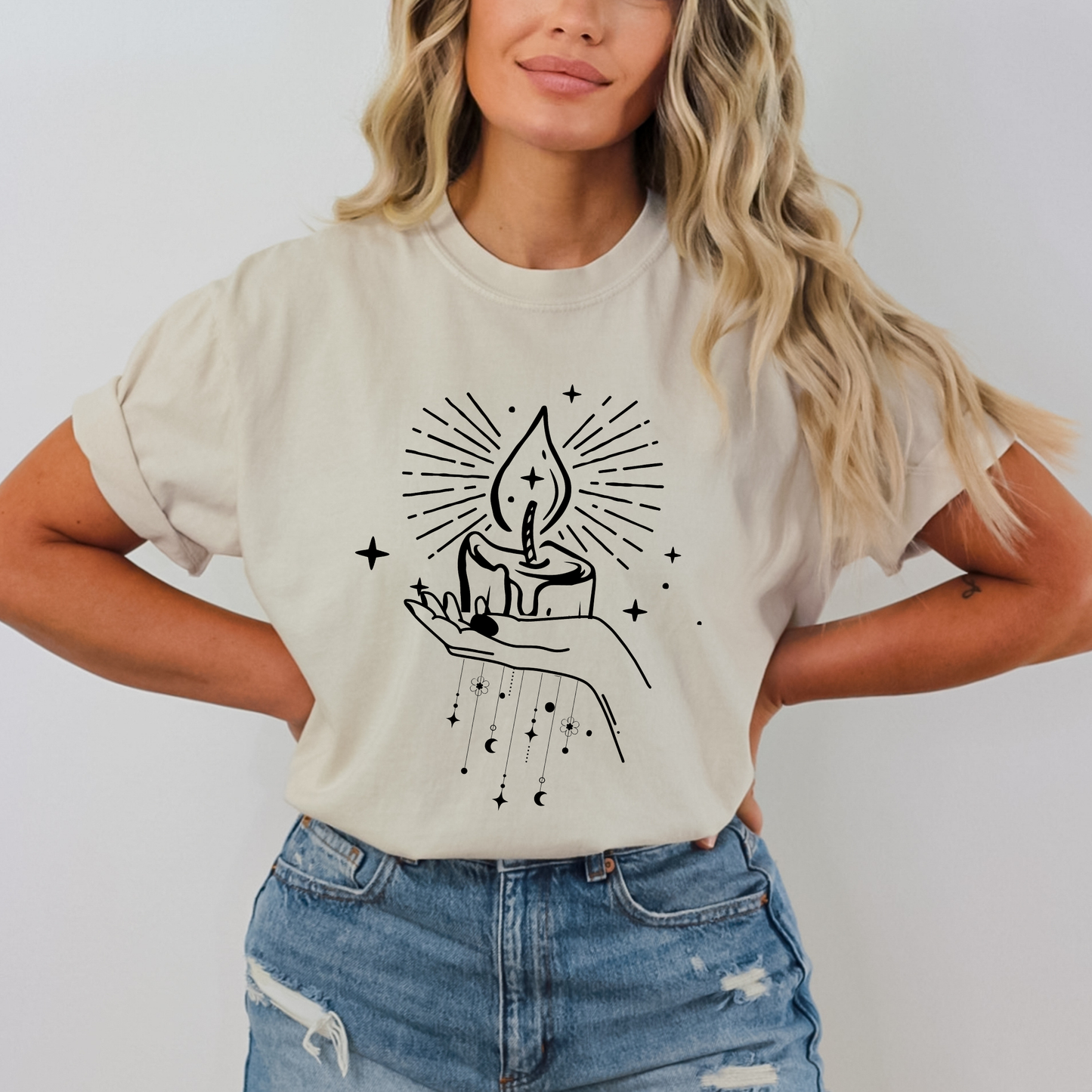 Mystical Candle Moon T-Shirt