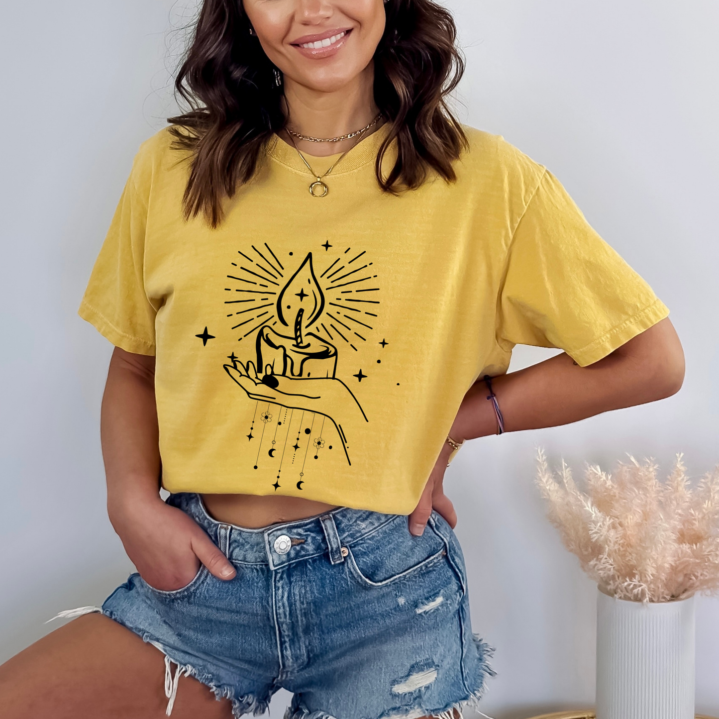 Mystical Candle Moon T-Shirt