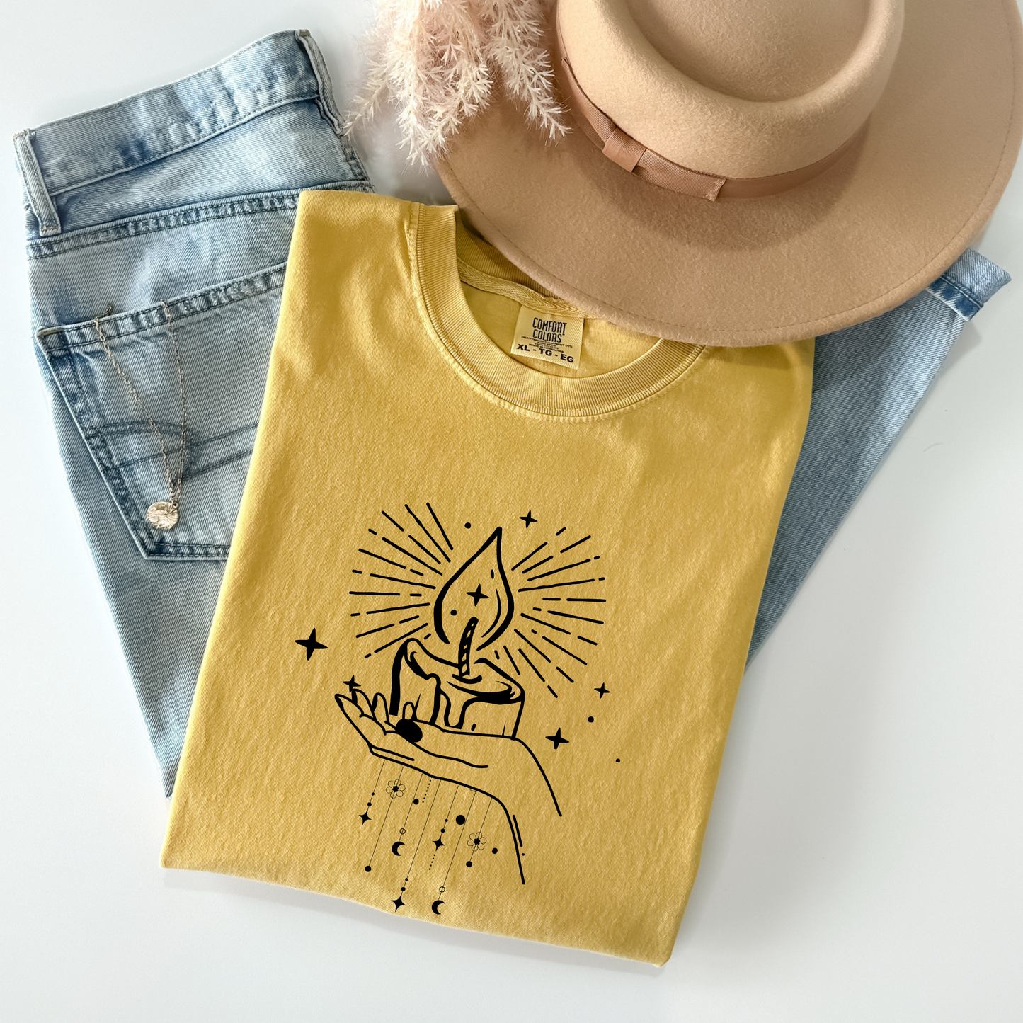 Mystical Candle Moon T-Shirt