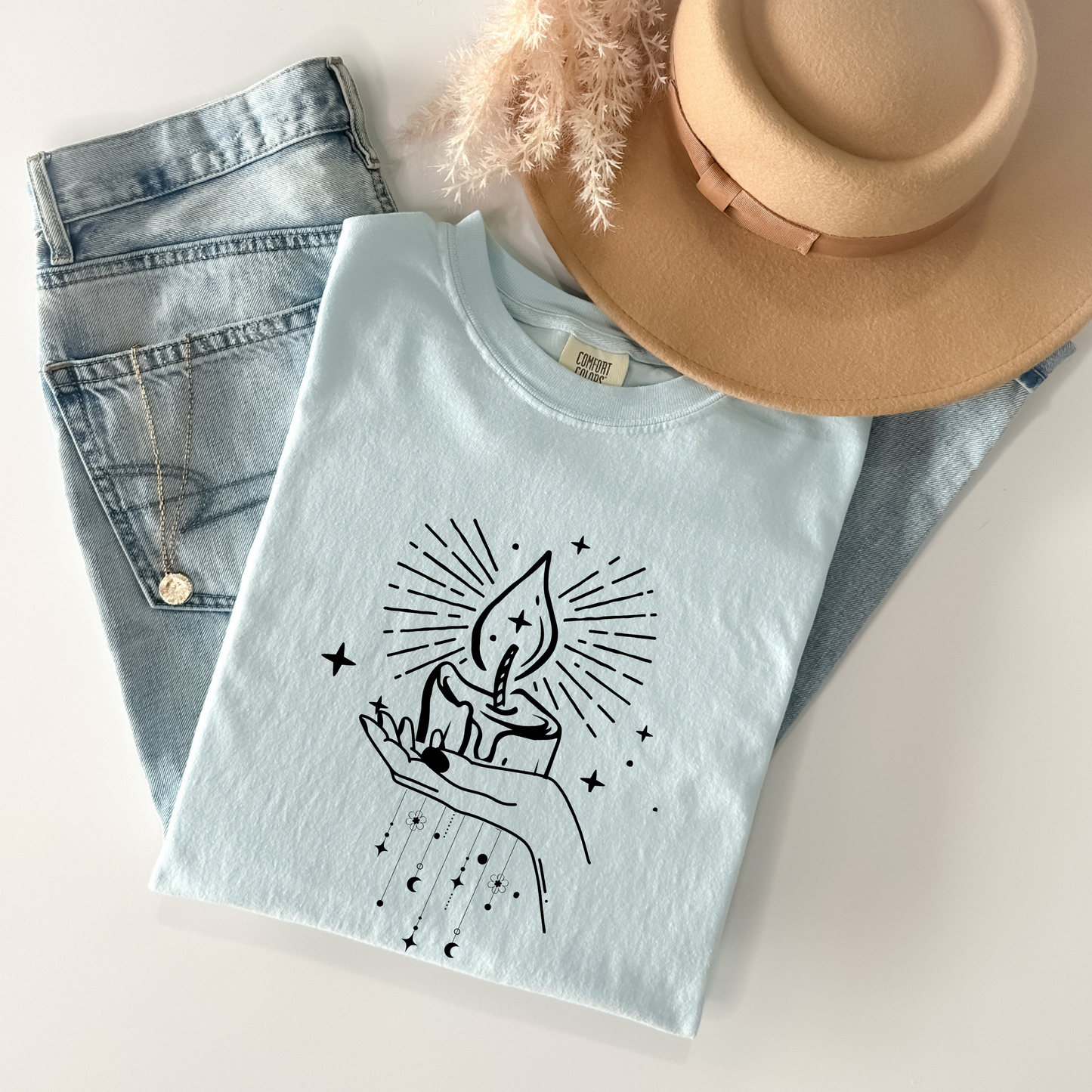 Mystical Candle Moon T-Shirt