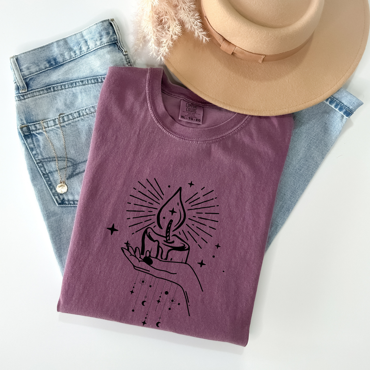 Mystical Candle Moon T-Shirt