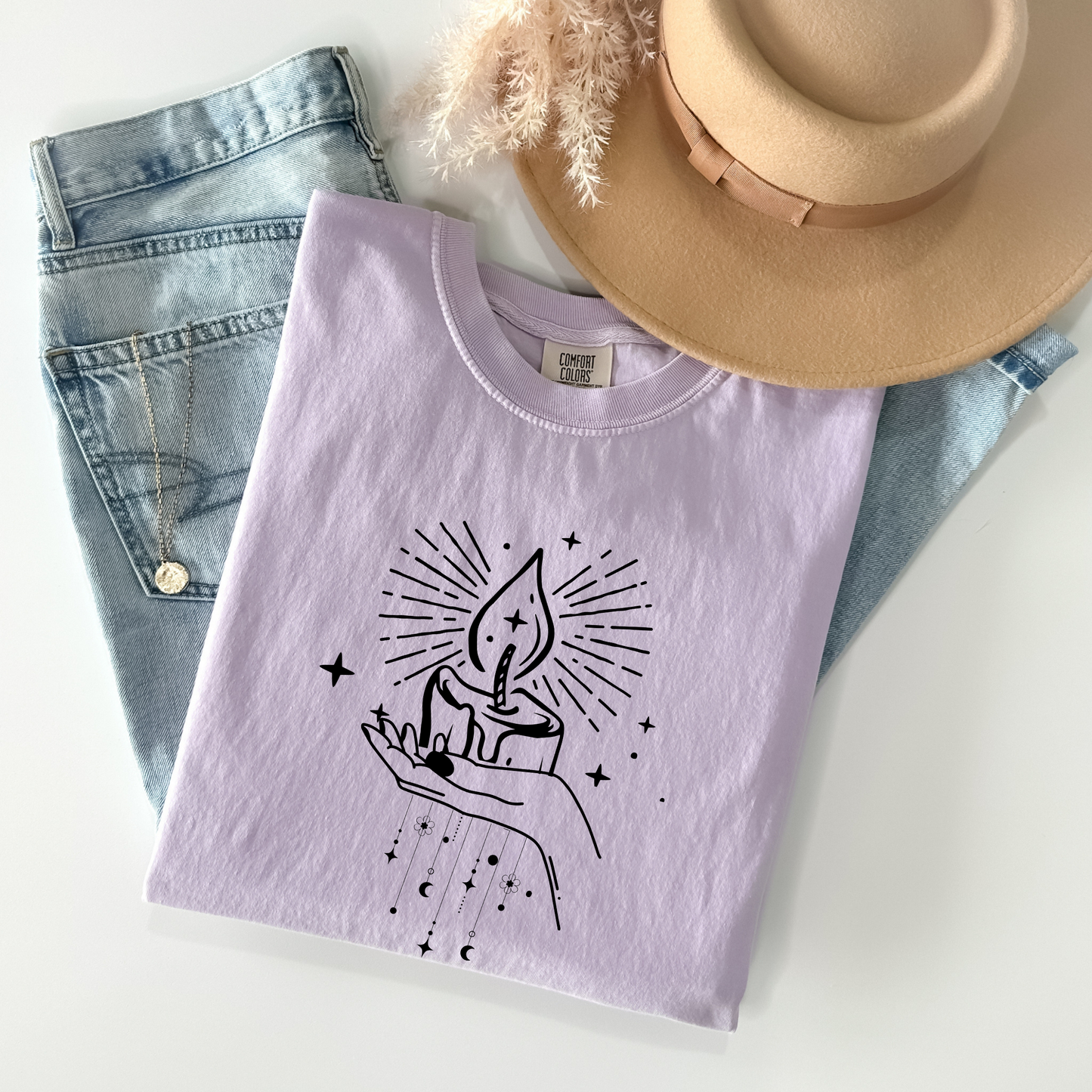 Mystical Candle Moon T-Shirt