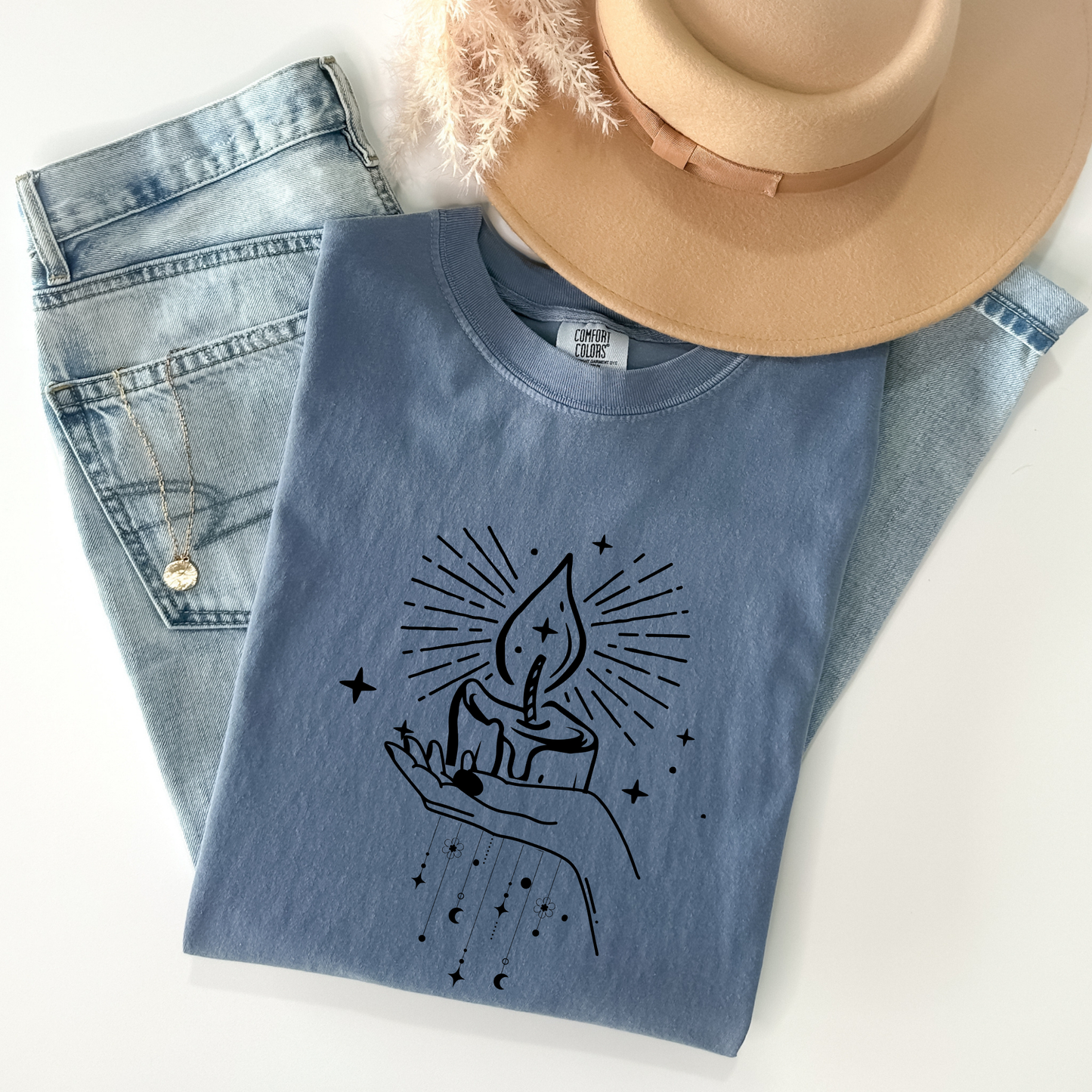 Mystical Candle Moon T-Shirt