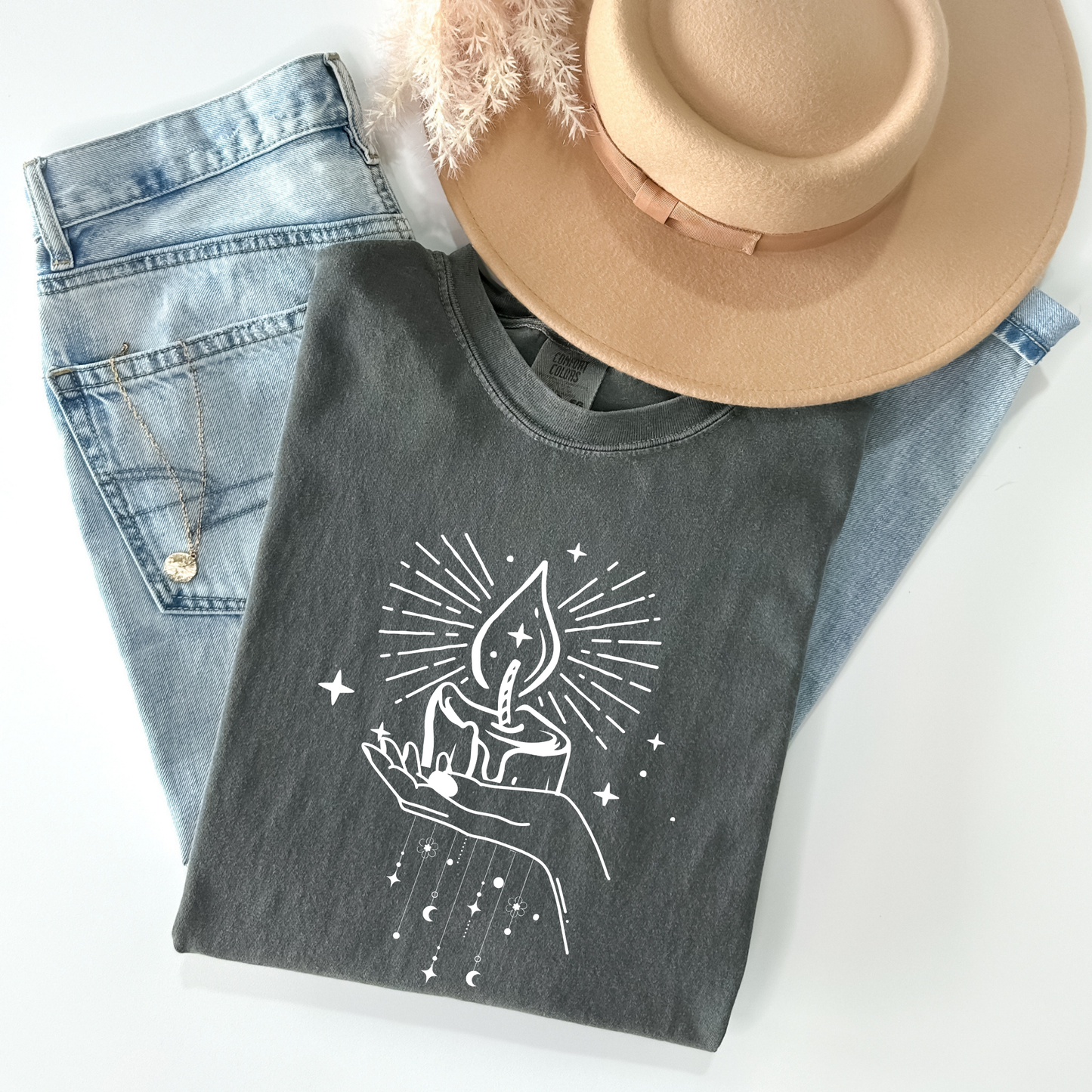 Mystical Candle Moon T-Shirt