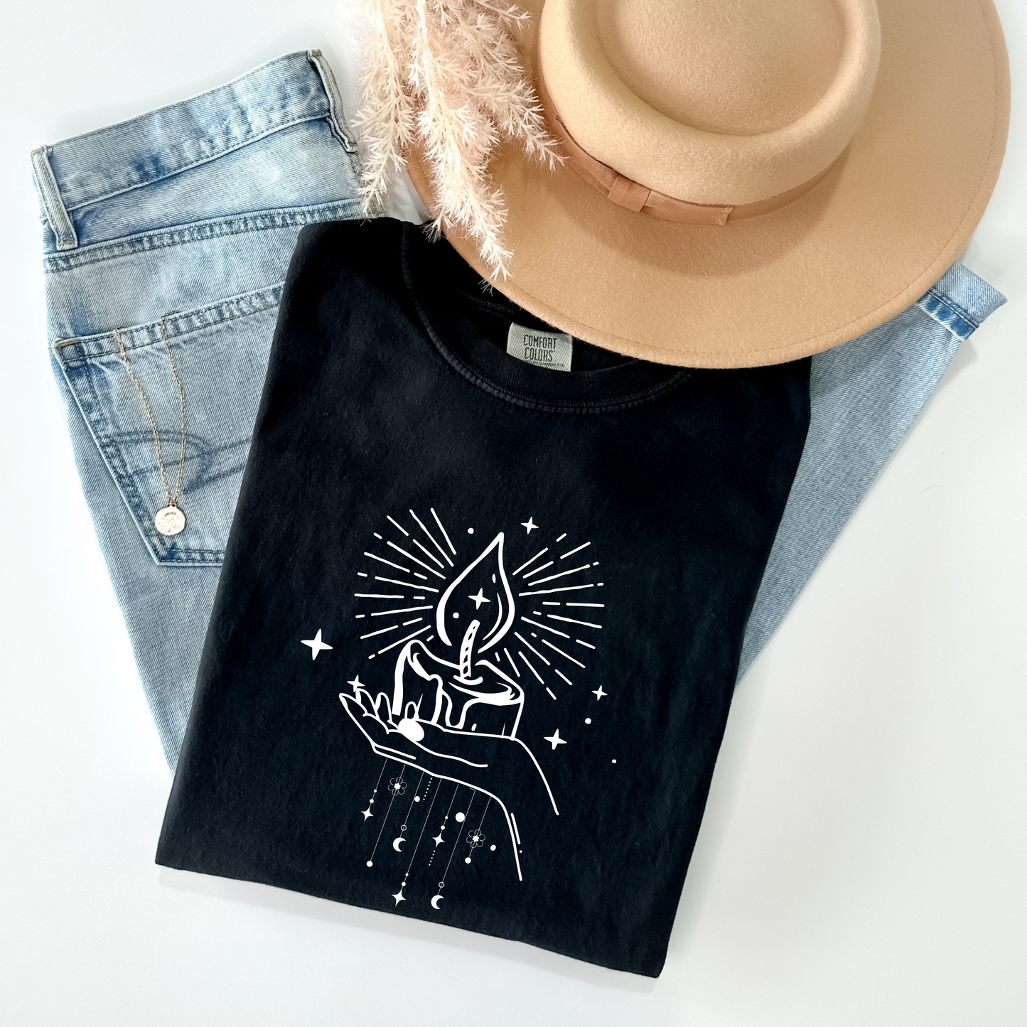 Mystical Candle Moon T-Shirt