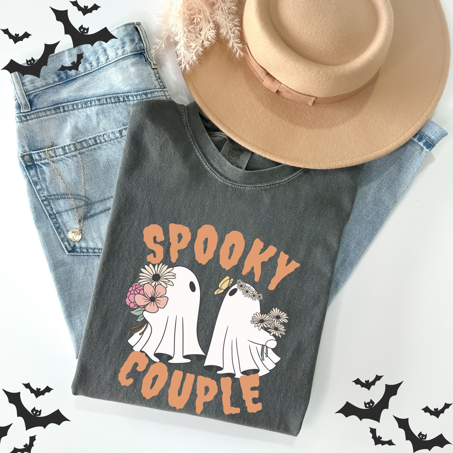 Floral Cute Ghost T-Shirt