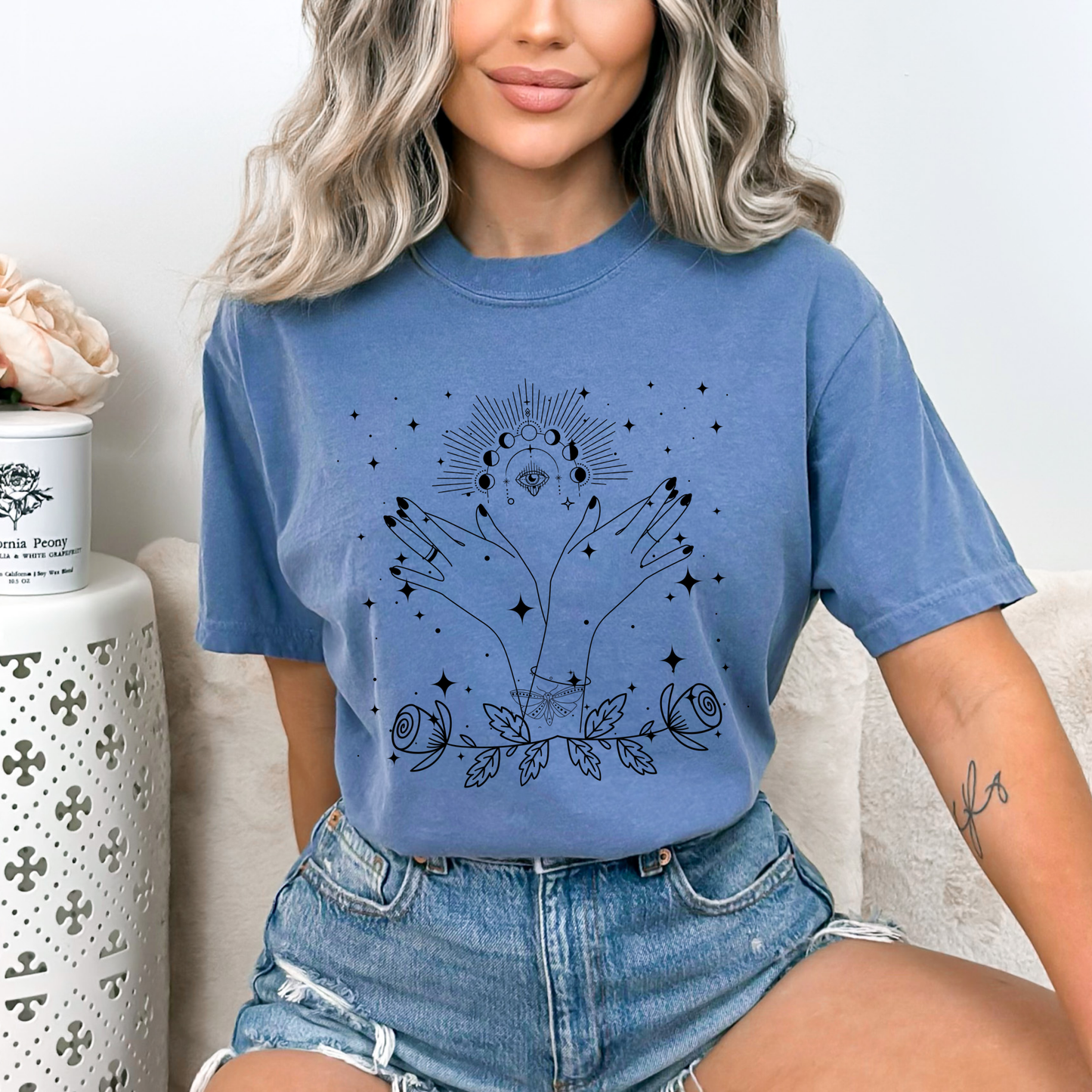 Abstract Magic Bohemian Rose T-Shirt