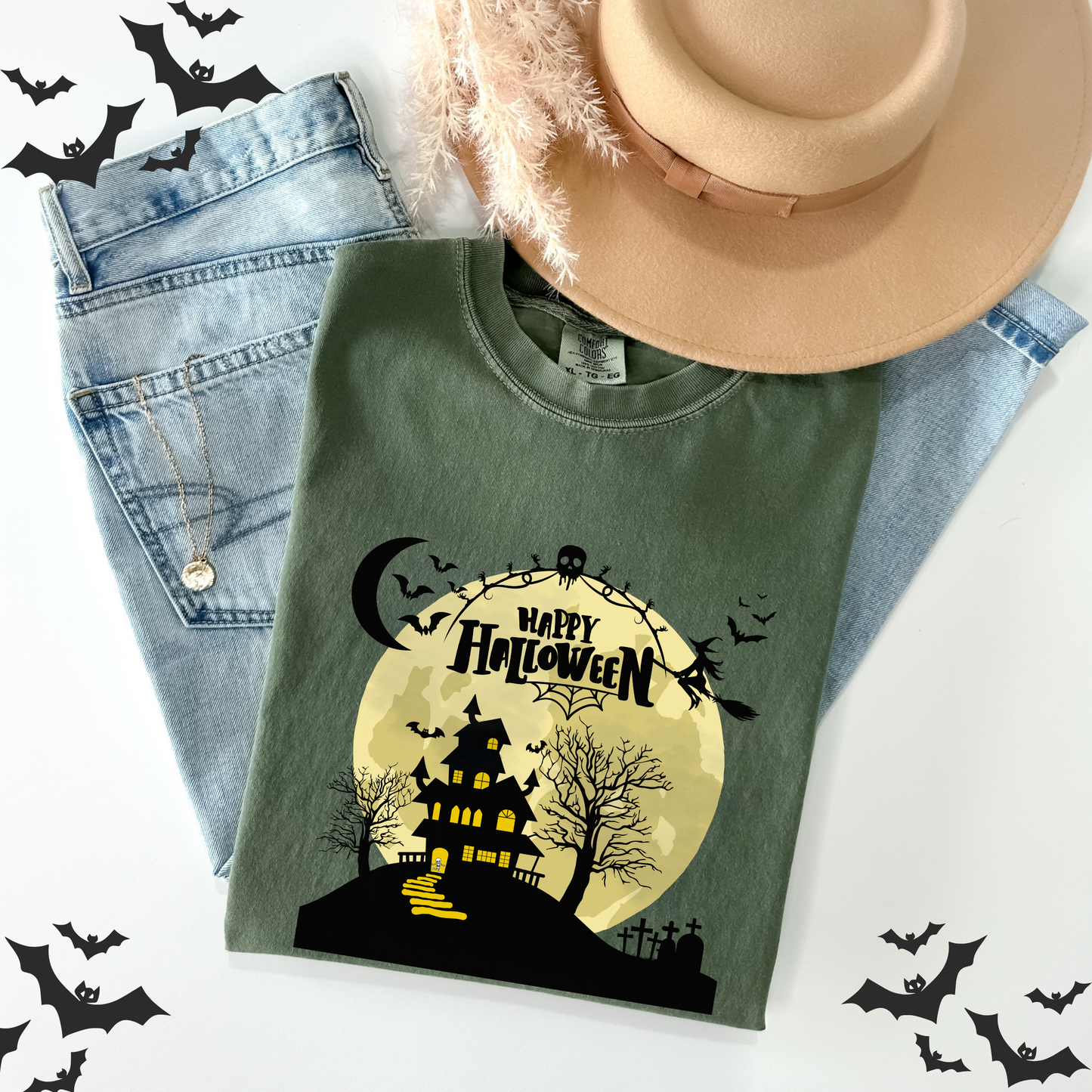 Happy Halloween Spooky Skeleton T-Shirt