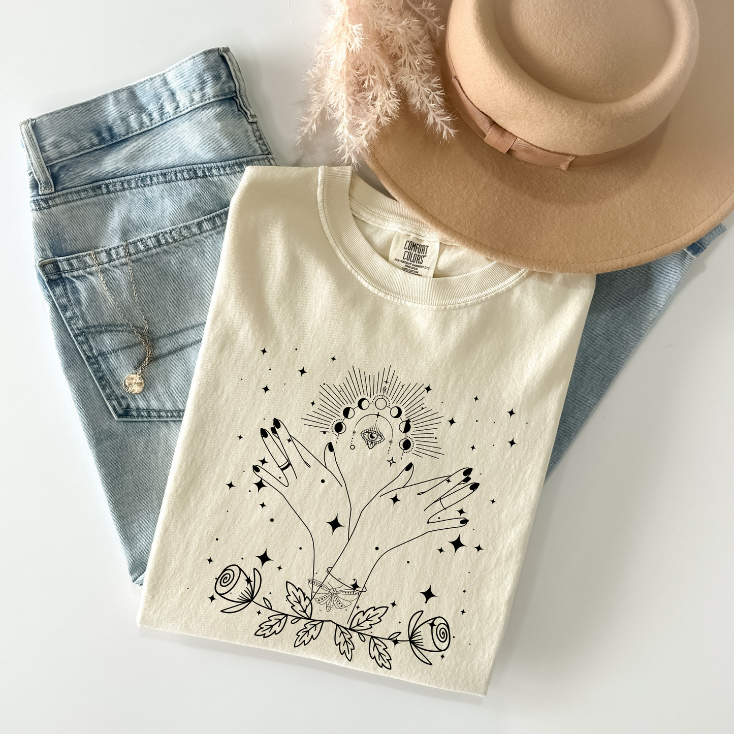 Abstract Magic Bohemian Rose T-Shirt