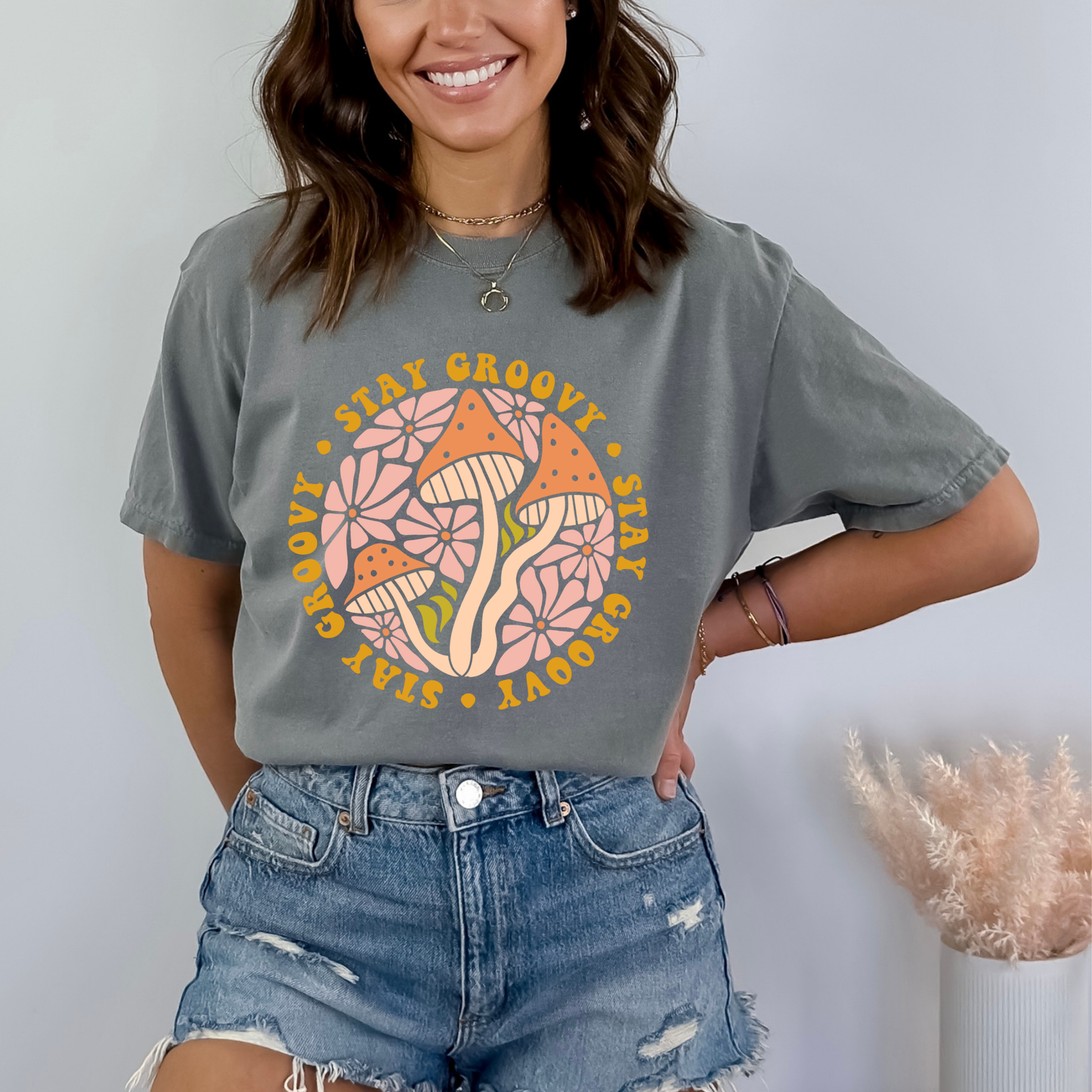 Stay Groovy Psychedelic Mushrooms T-Shirt