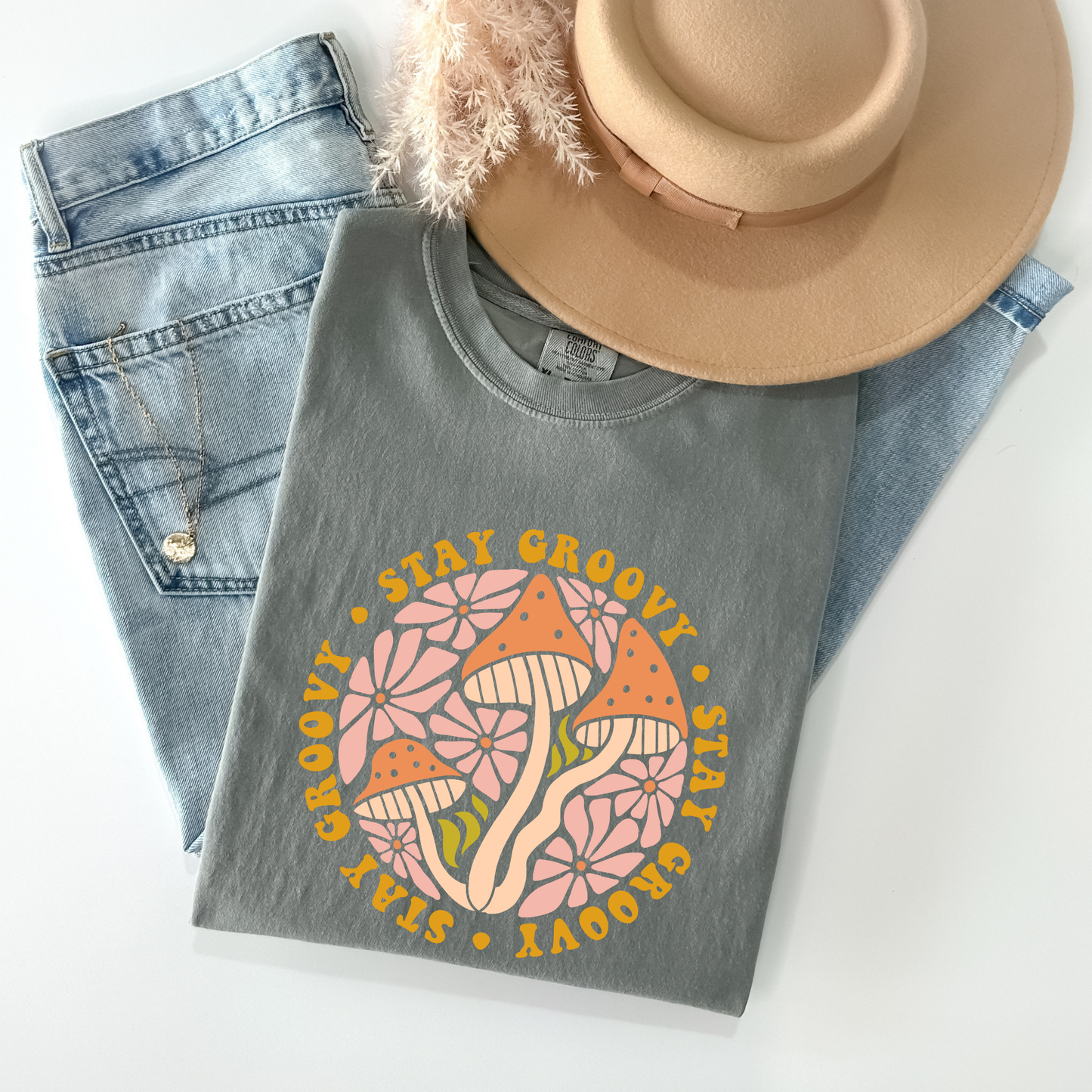 Stay Groovy Psychedelic Mushrooms T-Shirt