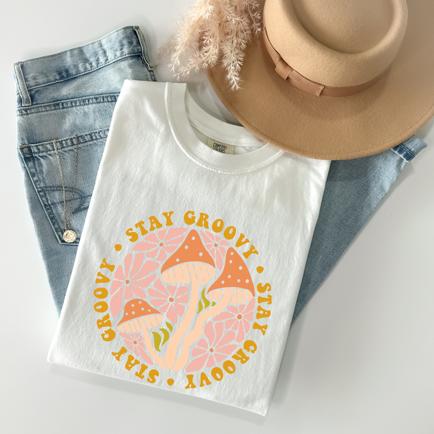 Stay Groovy Psychedelic Mushrooms T-Shirt