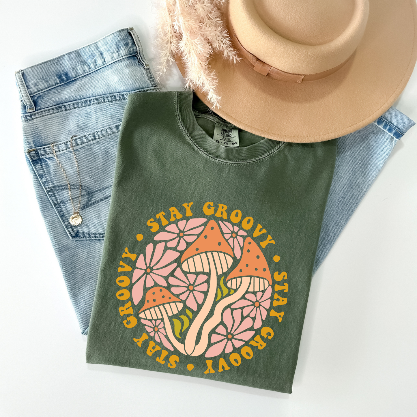 Stay Groovy Psychedelic Mushrooms T-Shirt