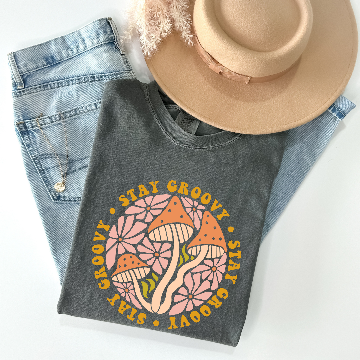 Stay Groovy Psychedelic Mushrooms T-Shirt