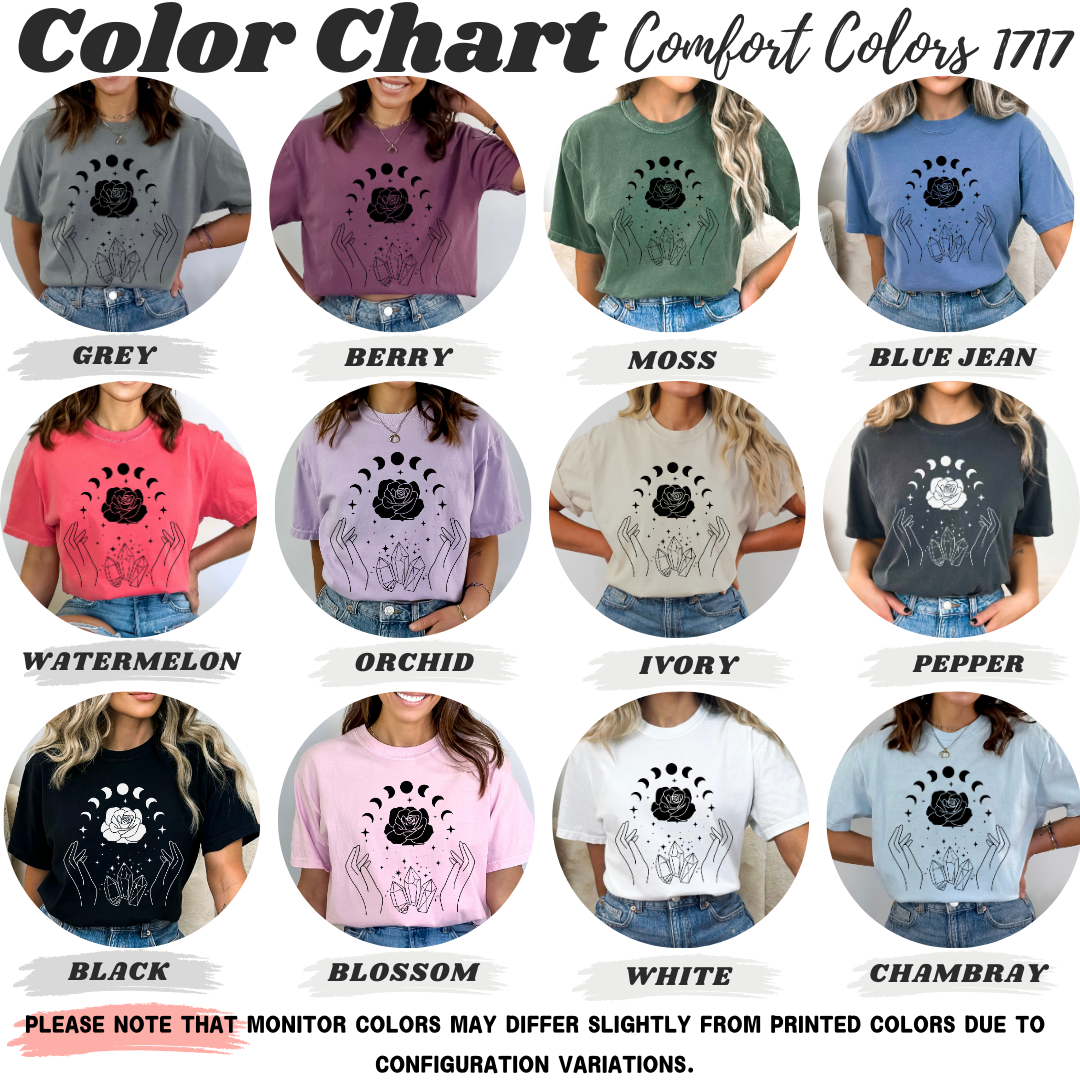 Magic Hands Flowers Gemstone T-Shirt