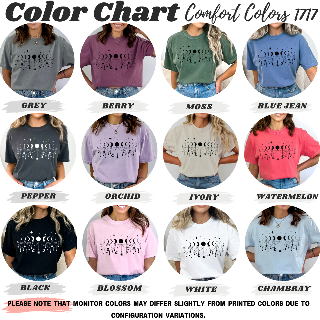 Boho Moon Phases T-Shirt
