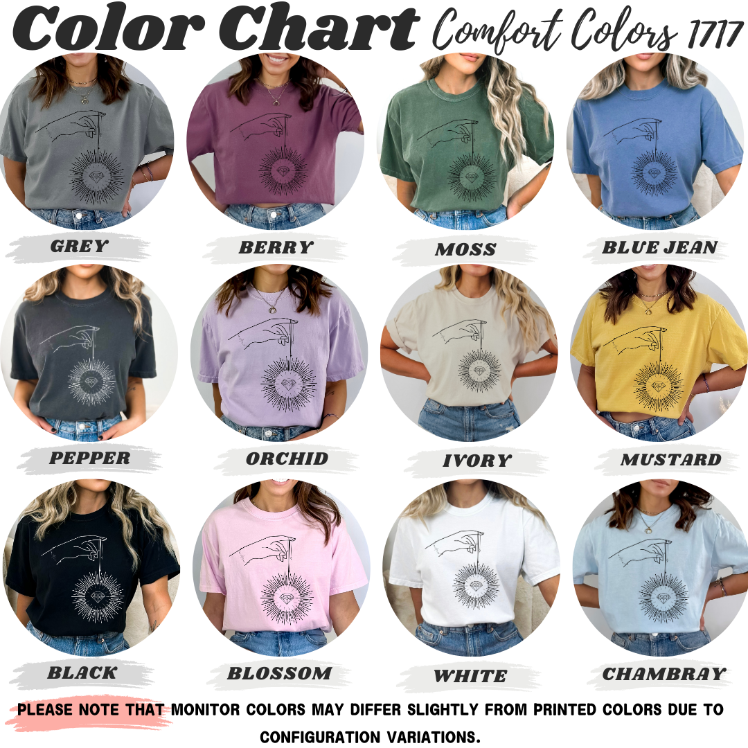 Celestial Bright Diamond Mystical Hand T-Shirt