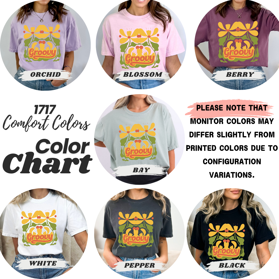 Vintage Groovy Flowers T-shirt