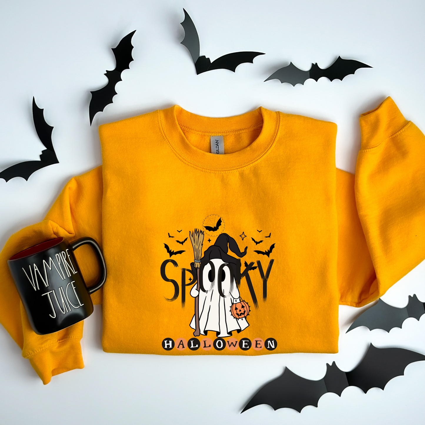 Cute Ghost Witch Halloween Magic Sweatshirt