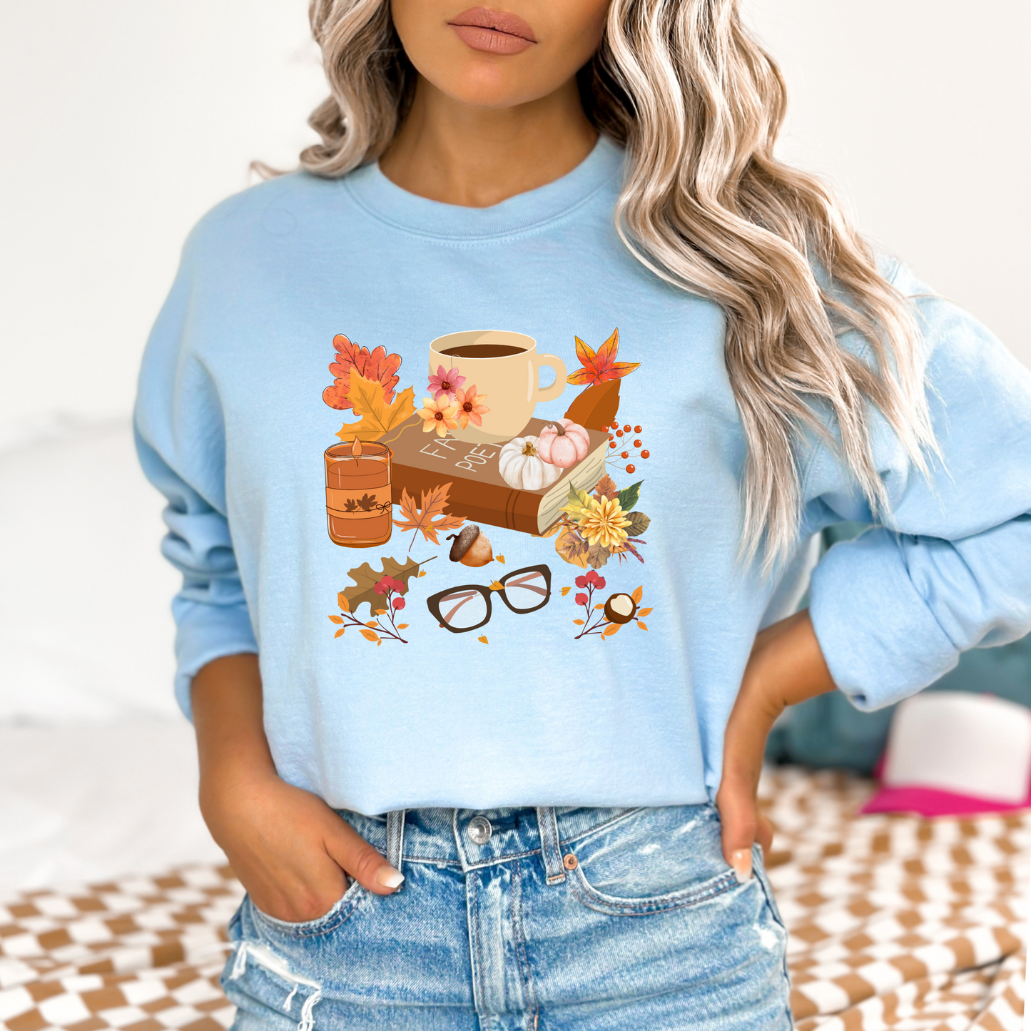 Cozy Autumn Reading Sweatshirt