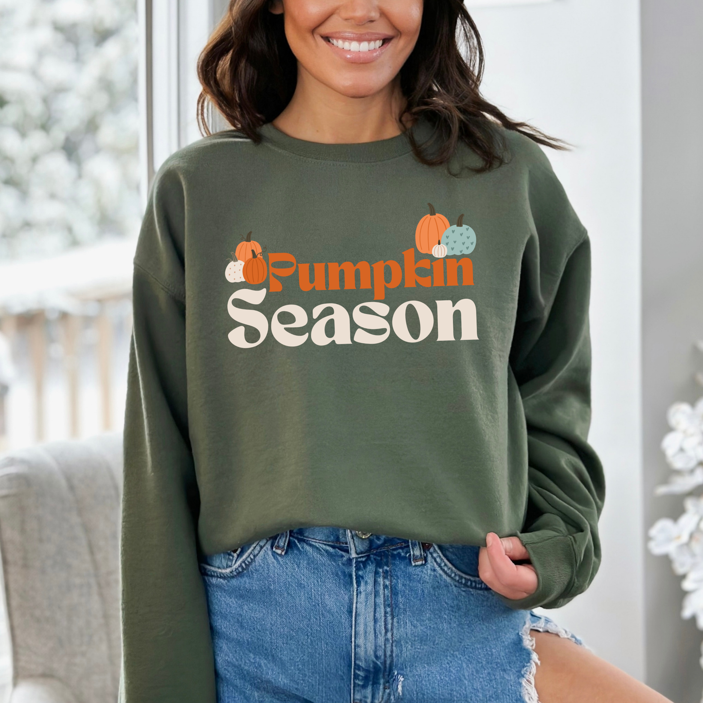 Cute Pumpkin Patch Season Sweatshirt