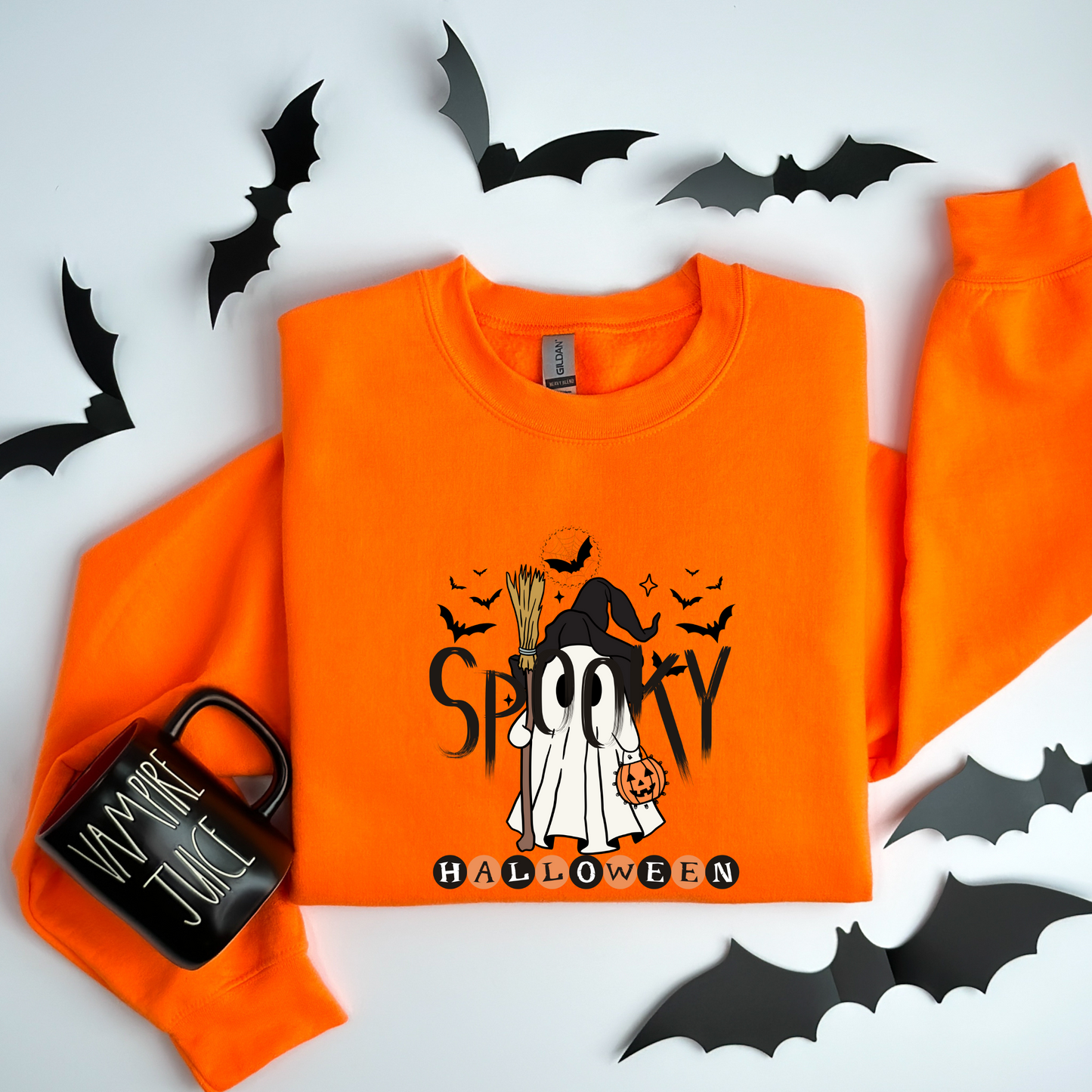 Cute Ghost Witch Halloween Magic Sweatshirt