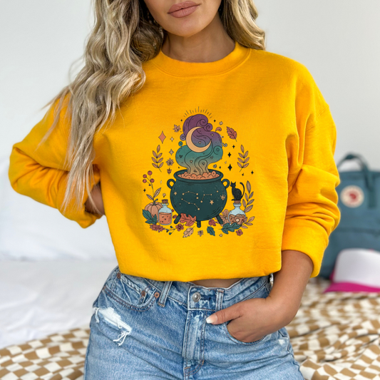 Person wearing a yellow sweatshirt with a colorful design, standing against a neutral background. Crewneck Sweatshirt
Graphic Sweater
Vintage Style Print
Oversized Fit
Unisex Clothing
Soft Aesthetic
Hand Drawn Style
Etsy Sweater (if listing there)
Gift for Her
Comfort Colors