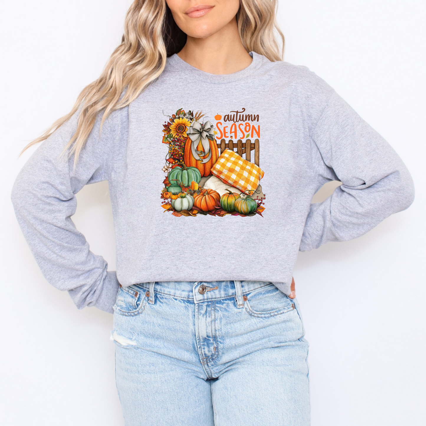 Cozy Fall Pumpkin Long Sleeve Shirt