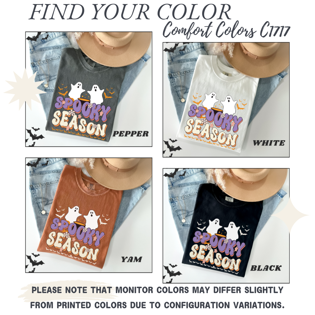 Retro Flower Spooky Season T-Shirt