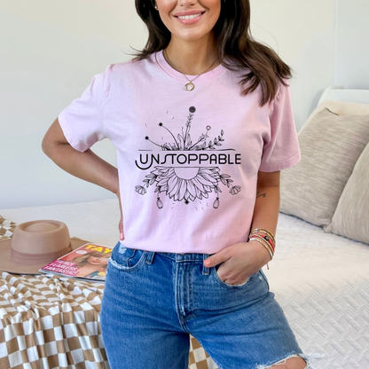 Unstoppable Aesthetic Floral T-Shirt